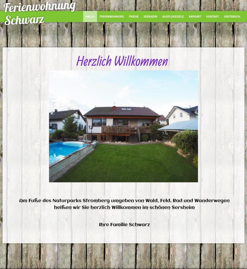 Ferienwohnung Schwarz Sersheim Exterior foto